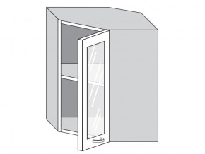 1.60.3у Шкаф настенный (h=720) угловой на 600мм со стекл. дверцей в Ивделе - ivdel.magazin-mebel74.ru | фото