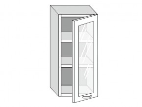 19.40.3 Шкаф настенный (h=913) на 400мм с 1-ой стекл. дверцей в Ивделе - ivdel.magazin-mebel74.ru | фото