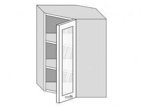 19.60.3у Шкаф настенный (h=913) угловой на 600мм со стекл. дверцей в Ивделе - ivdel.magazin-mebel74.ru | фото