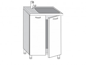2.60.2мн Шкаф-стол на 600мм под накладную мойку с 2-мя дверцами в Ивделе - ivdel.magazin-mebel74.ru | фото