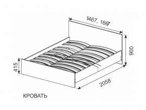 Кровать 1600х2000 ортопедическое основание в Ивделе - ivdel.magazin-mebel74.ru | фото