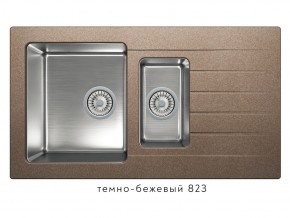 Мойка комбинированная Tolero twist TTS-890 Темно-бежевый 823 в Ивделе - ivdel.magazin-mebel74.ru | фото