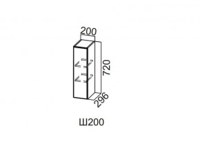 Ш200/720 Шкаф навесной 200/720 в Ивделе - ivdel.magazin-mebel74.ru | фото