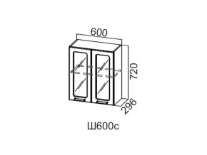 Ш600с/720 Шкаф навесной 600/720 (со стеклом) в Ивделе - ivdel.magazin-mebel74.ru | фото