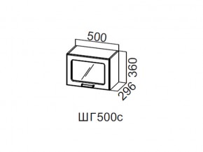 ШГ500с/360 Шкаф навесной 500/360 (горизонт. со стеклом) в Ивделе - ivdel.magazin-mebel74.ru | фото